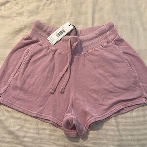 Unsubscribed Pink Cotton Shorts with Elastic Waistband size XXS
